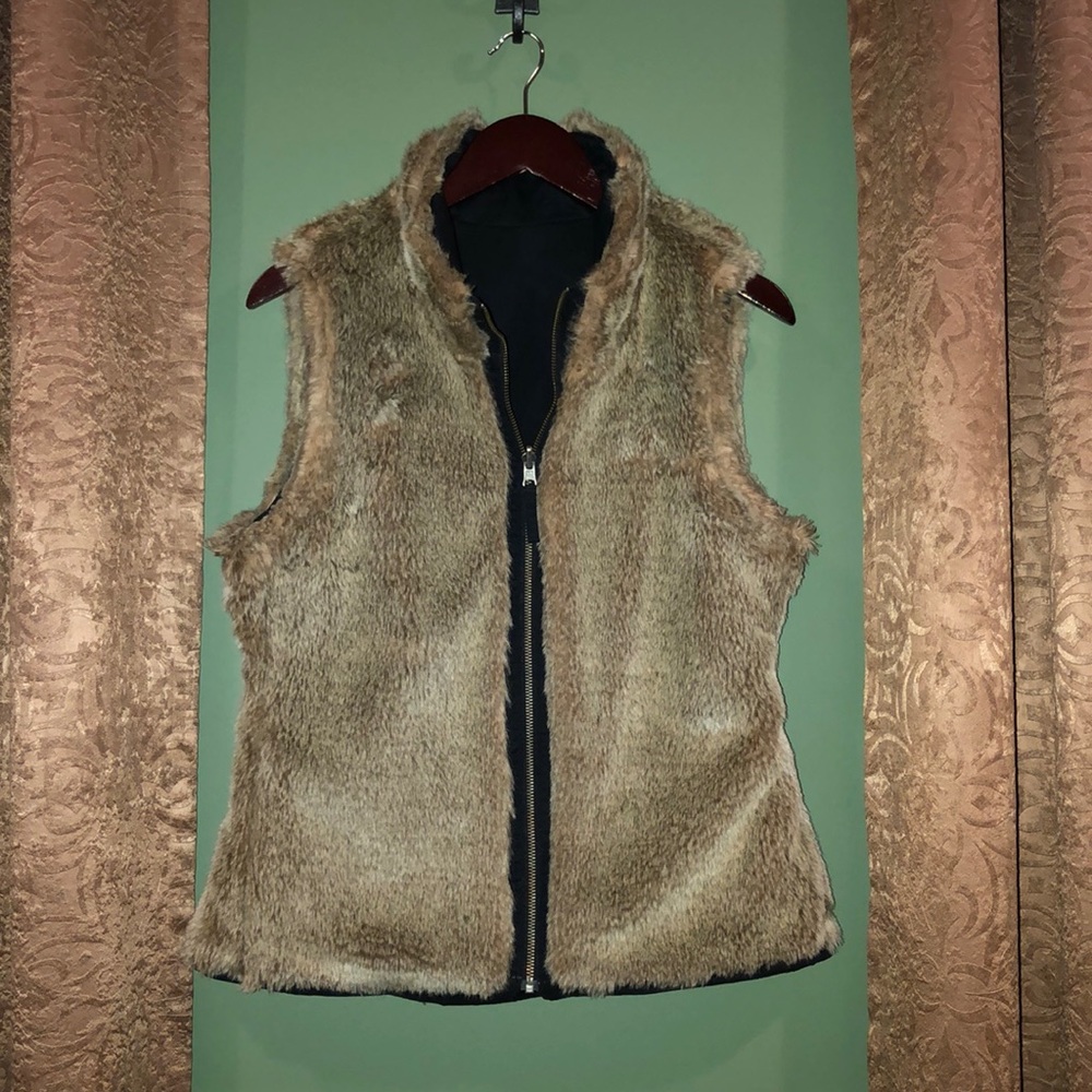 GAP Reversible Faux Fur Vest